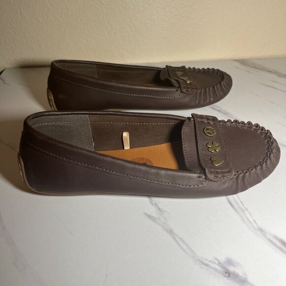 💥Last Chance 50% off Sale💥 Lucky Brand l Brown  Moccasin Style Loafers Size 8 - Picture 4 of 8